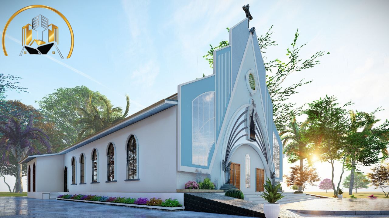 Catholic church (Penja) with a capacity of over 800 Christians